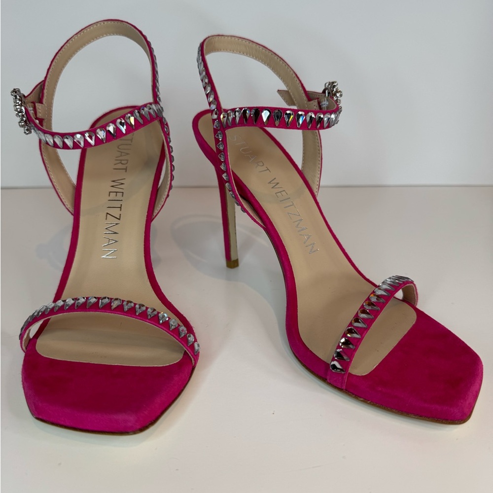 New! Never Worn! Stuart Weitzman Pink Stiletto Sandals